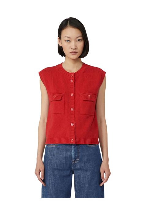 gilet in maglia in filato cotone fantasia Weekend MAXMARA | CAPRARA005